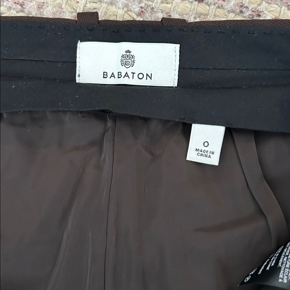 Aritzia Babaton Vogue Pant in Brown Sz 00 - Picture 5 of 7